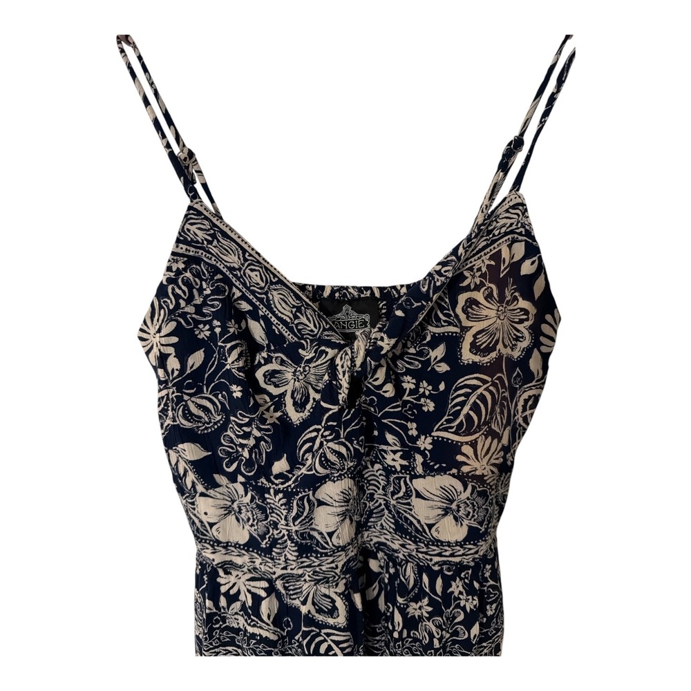 Angie summer flowy midi mini sun dress y2k botanical floral spaghetti small - Picture 6 of 9
